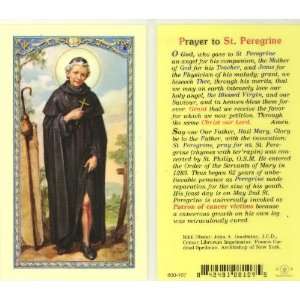  St. Peregrine Prayer/Biography Holy Card (800 107) (E24 