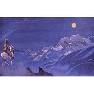  Hand Made Oil Reproduction   Nicholas Roerich   32 x 20 