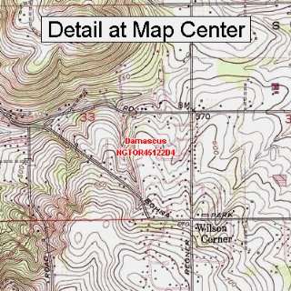  USGS Topographic Quadrangle Map   Damascus, Oregon (Folded 