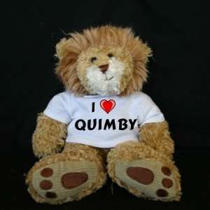   Lion (Sighin Lion) toy with I Love Quimby t shirt Toys & Games