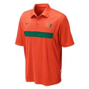  Orange Nike Spread Option Football Coaches Sideline Polo Shirt 