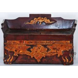   Vintage, China, Wood (Mu), Antique Asian Decor Asia