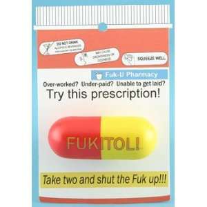  Fukitol Pill Squeezie Toys & Games