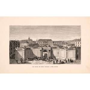  1876 Wood Engraving Hotel Rohan Soubise Pierre Alexis 