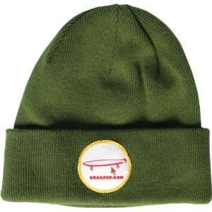    Crailtap Patch Beanie Olive Green Skate Beanies
