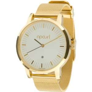  Rip Curl Linden Watch   Womens Gold White, One Size 