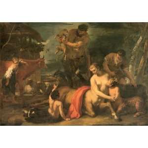   oil paintings   Sebastiano Ricci   24 x 16 inches   Family of Centaurs