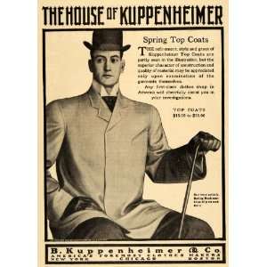  1905 Ad B. Kuppenheimer Clothing Makers Spring Top Coat 
