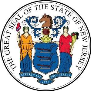  New Jersey State Seal Flag Sheet of 21 Personalised Glossy 