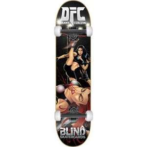 Blind Cerezini Fight Chicks Complete Skateboard   7.9 w/Mini Logos 