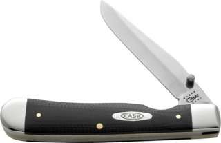 Case Knives TrapperLock Black G 10 4 1/8 Closed Clip Thumb Stud Knife 