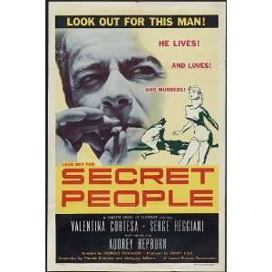   Secret people,Valentina Cortesa,Serge Reggiani,Hepburn