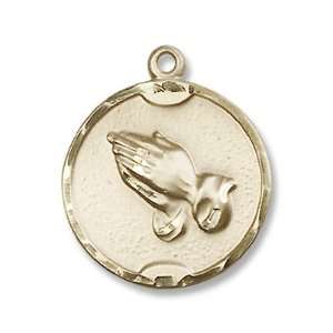   Hands Medal Pendant Charm with 18 Gold Filled Chain in Gift Box
