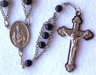 SACRED HEART Handcrafted Catholic Ladder Rosary Beads  