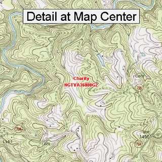  USGS Topographic Quadrangle Map   Charity, Virginia 