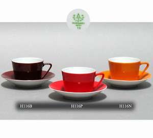   porcelain Demitasse Espresso Mocca Cup & Saucer Set of 6 fine china