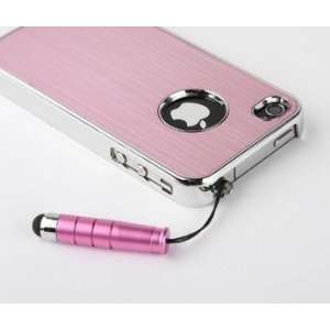  Pink Luxury Aluminum Chrome Cover Case For iPhone 4 4G 4S 