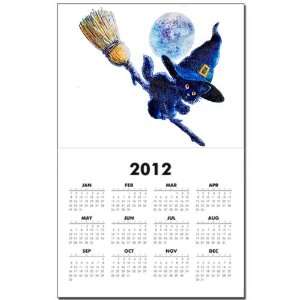  Calendar Print w Current Year Halloween Holiday Kitten 