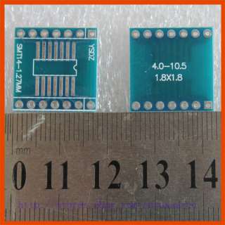 SOP SOIC 14 to DIP 14 pin Adapter PCB SMD Convert  