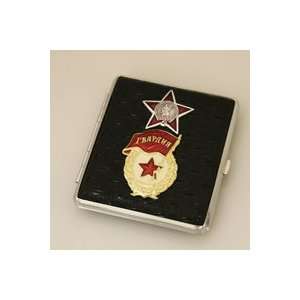  Cigarette Case   Soviet Awards Emblem 
