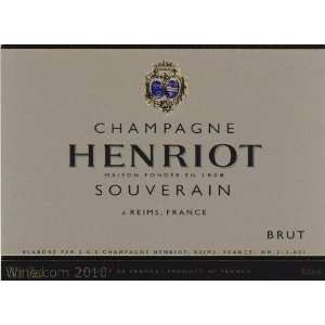  Henriot Brut Souverain (375ML half bottle) Grocery 