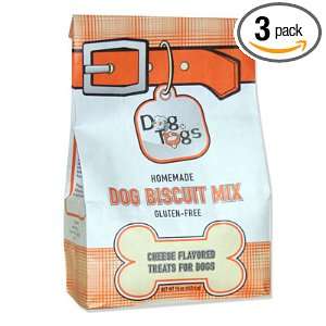 Dog n Tog Cheese Dog Biscuit Mix, 16 Ounce (Pack of 3)  