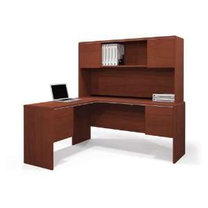  Fall Creek LDesk with Hutch Bordeaux Cherry Office 
