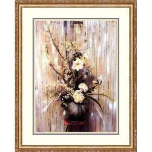   White Flowers by Deborah Roundtree   Framed Artwork