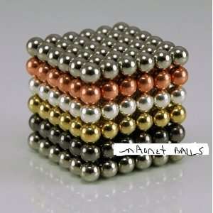  Magnetic Balls 216ct Magnet Balls 5 Colors Edition  W/ Bag 