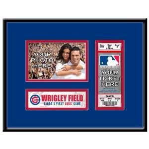  Chicago Cubs Personalized First Game Ticket Frame Sports 