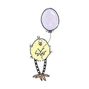   Stamp 1.5X3 Balloon Chicky; 2 Items/Order Arts, Crafts & Sewing