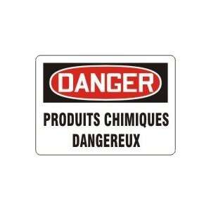  DANGER PRODUITS CHIMIQUES DANGEREUX Sign   10 x 14 