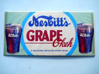 Nesbitts Grape Soda Sign Vintage  