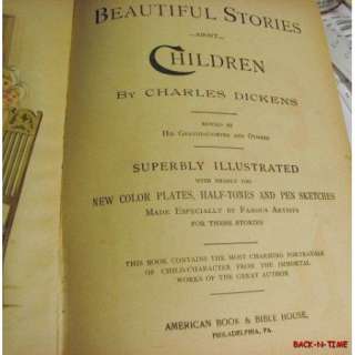 1898 Beautiful Stories About Children Charles Dickens  