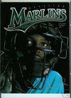 Florida Marlins Program May 2001 Charles Johnson cover  