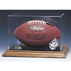  Tampa Bay Buccaneers NFL Football Display Case (Wood Base 