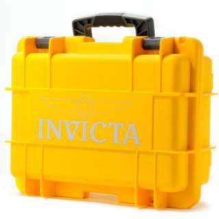 Invicta Impact Case Eight Slot Yellow Watch Collector Box