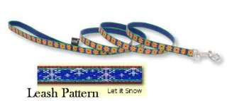 NEW* Lupine 1/2 LET IT SNOW 4 foot Dog Leash retired  