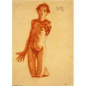  FRAMED oil paintings   Egon Schiele   24 x 34 inches 