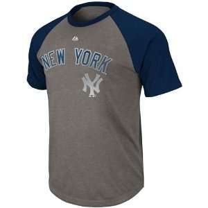 New York Yankees Record Holder Raglan T Shirt (Gray)  