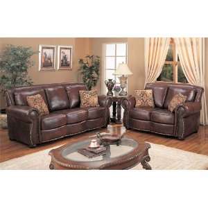  2pcs Modern Traditional Leather Sofa, #BQ S0125P1