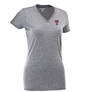  Texas Tech Red Raiders NCAA Dream Tee Womens V neck Tee (Heather 