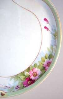 Noritake Nippon Porcelain China Snack Luncheon Set Cup Plate Pink HP 