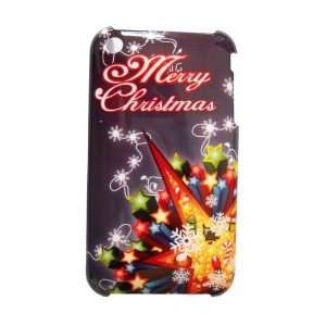   Merry Christmas Hard Case (Black) for iPhone 3G / 3GS 