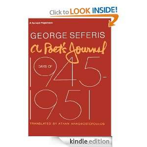 Poets Journal George Seferis  Kindle Store