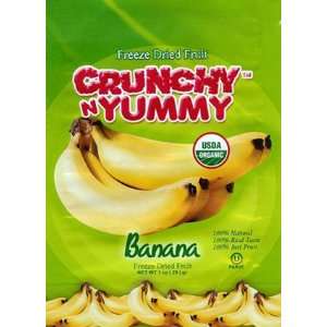 Crunchy N Yummy Organic Freeze Dried Fruit Banana (Pack of 6)