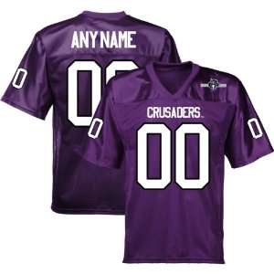 Holy Cross Crusaders Personalized Fashion Football Jersey   Purple