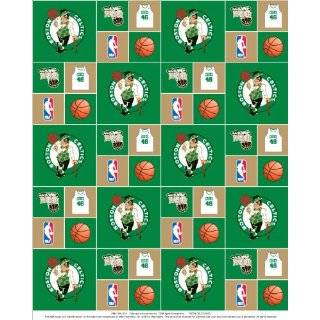 Boston Celtics NBA Basketball Pro Sports Team Cotton Fabric Print by 
