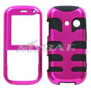   LX265 (Rumor2) Metallic Hot Pink/Black Fishbone Phone Protector Case