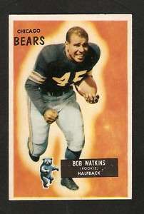 1955 BOWMAN #58 BOBBY WATKINS CHICAGO BEARS NM  